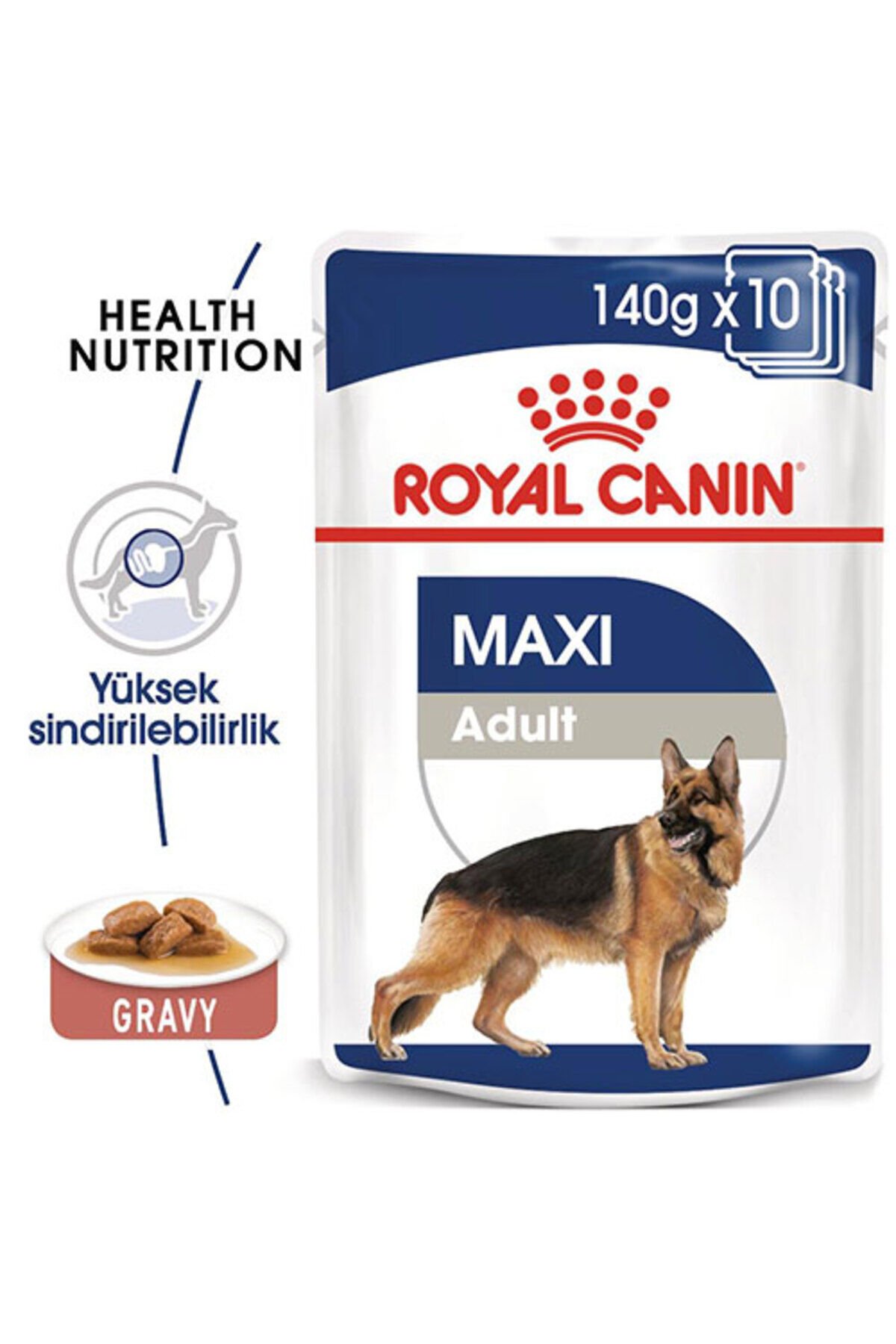Maxi Adult Gravy Yetişkin Köpek Konservesi 10 Adet 140 Gr