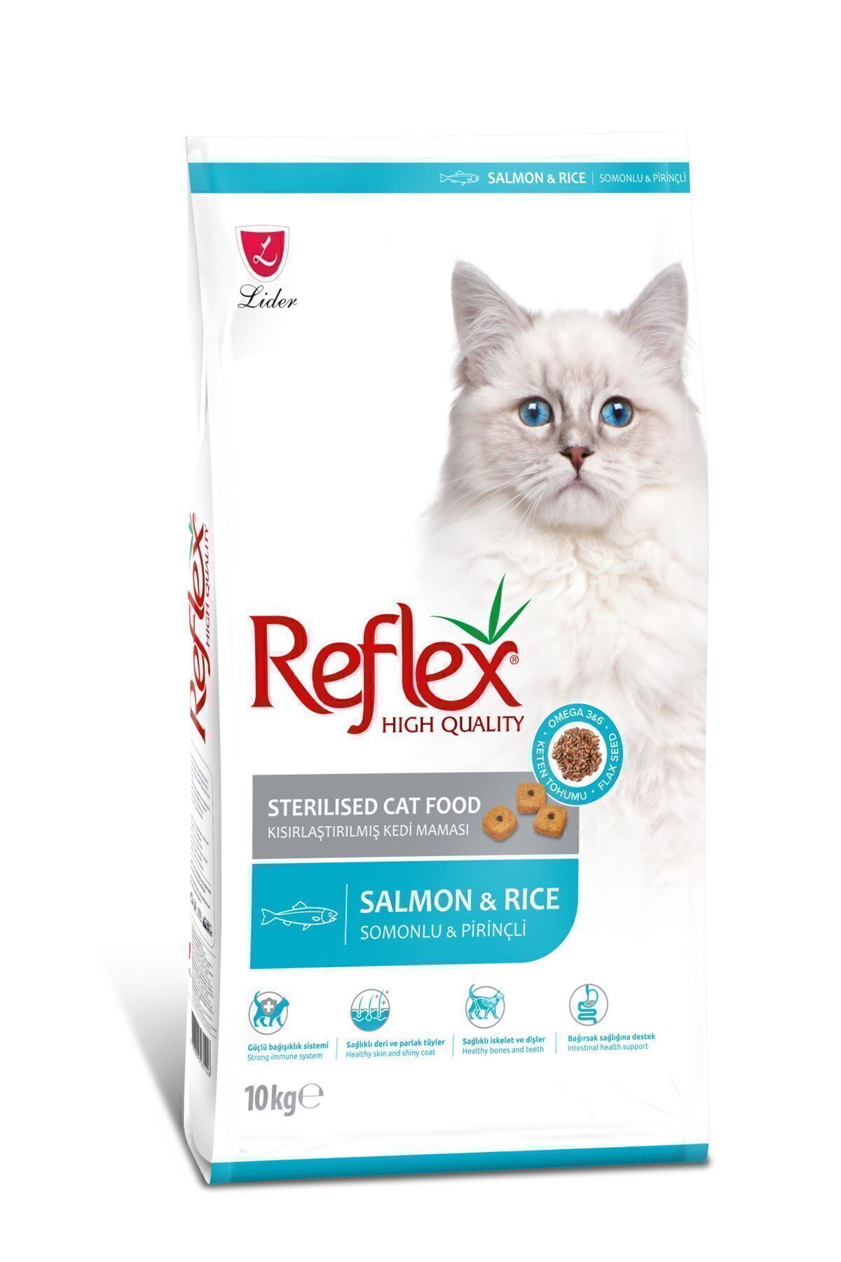 Somonlu ve Pirinçli Kısırlaştırılmış Kedi Maması 10 Kg