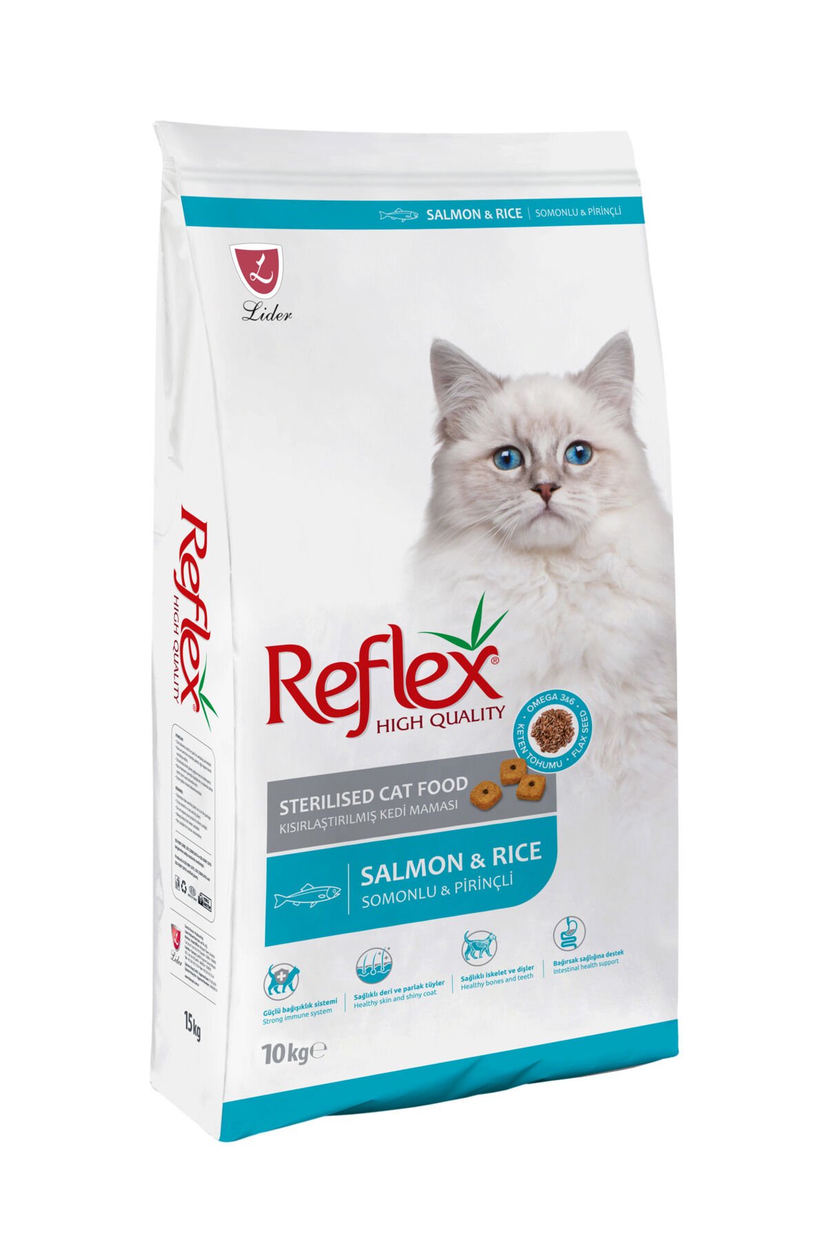 Kısırlaştırılmış / Sterilised Somonlu ve Pirinçli Kedi Maması 10 kg
