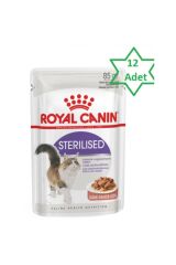 Gravy Pouch Sterilised Kısırlaştırılmış Yetişkin Kedi Yaş Maması 12 x 85 G