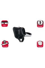 Reflektörlü Göğüs Tasma XS 31-40cm Siyah Renkli