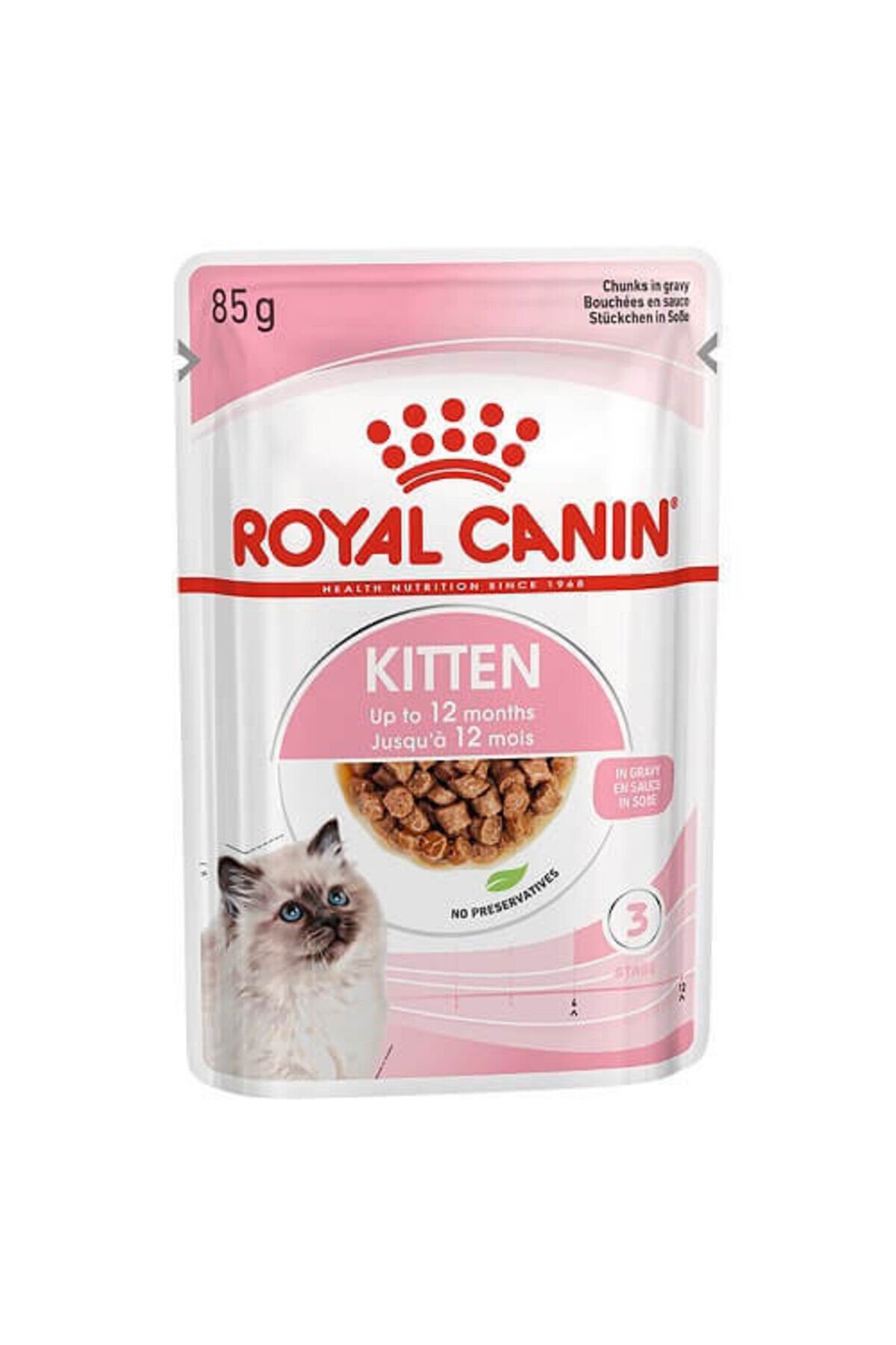 Pouch Kitten Gravy Yavru Kedi Konservesi 12 Adet 85 Gr