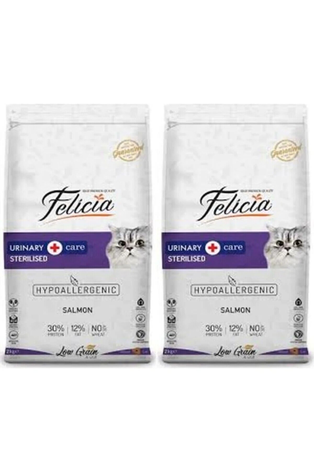 2 Adet Adult Cat Light & Sterilised Somonlu Kısır Yetişkin Kedi Maması 2 kg x 2 = 4 kg