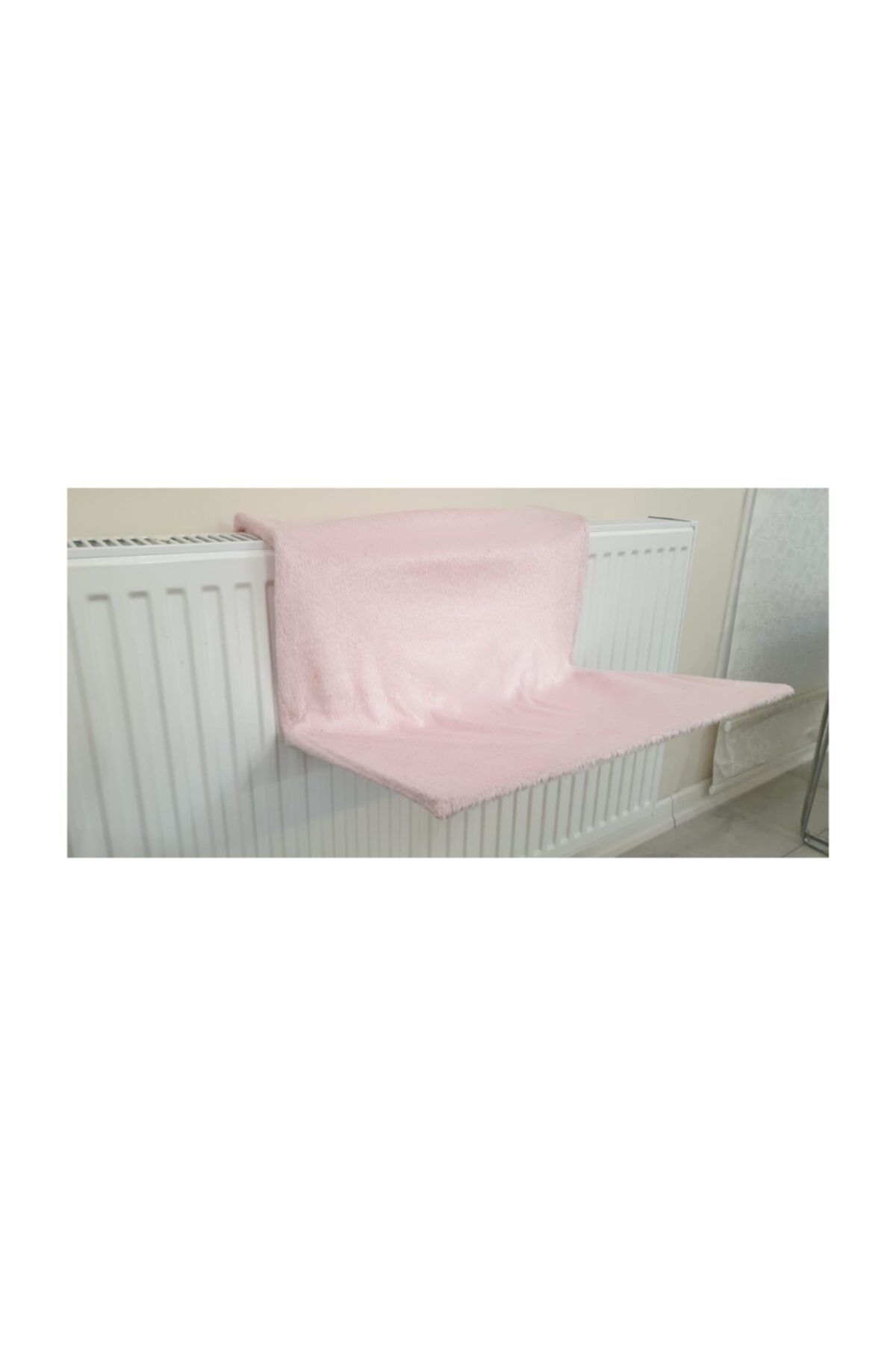 Kalorifer Üstü Askılı Kedi Yatağı 47x35 Cm Toz Pembe