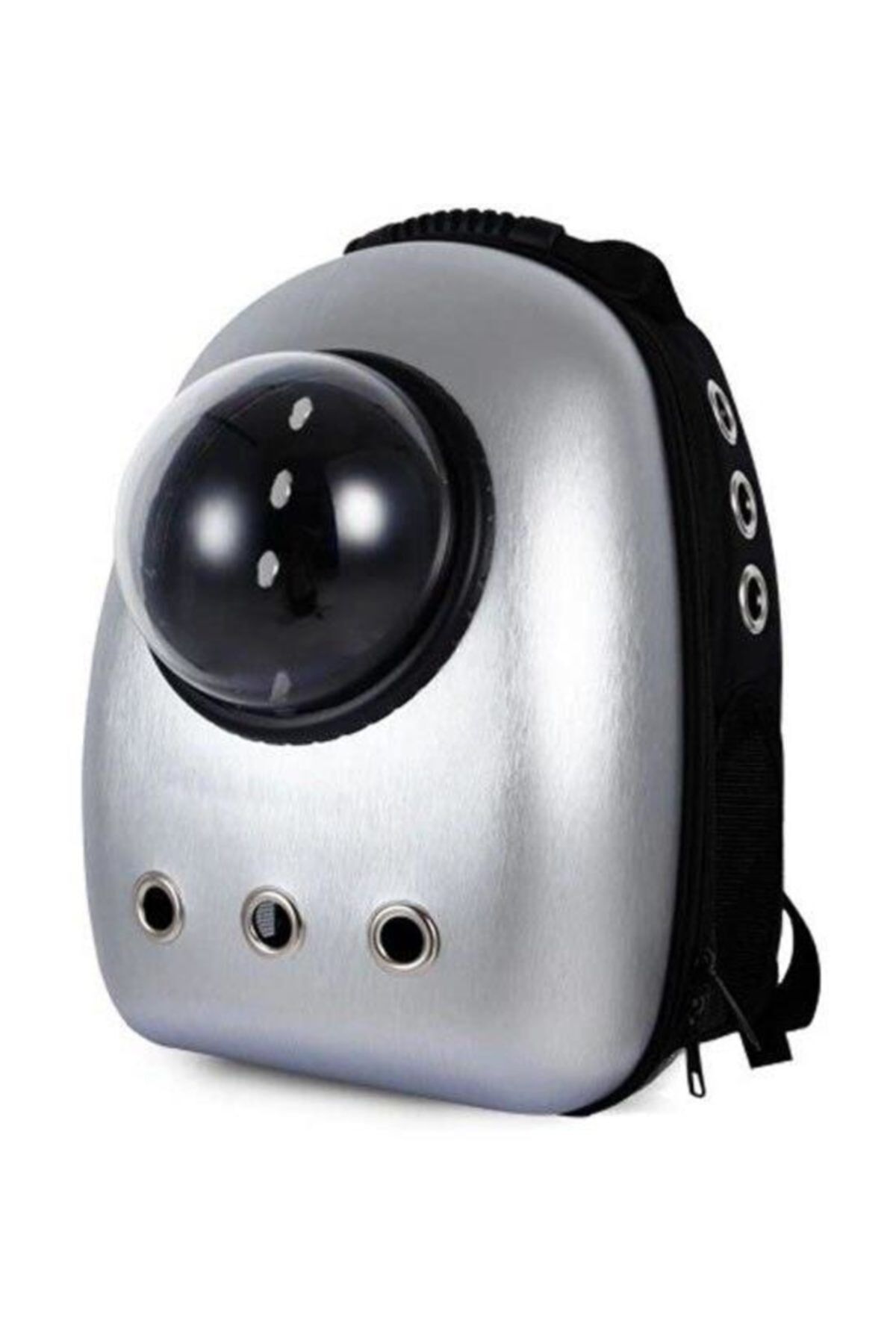 Astronot Kedi Köpek Taşıma Çantası 43x23x29 Cm Gri