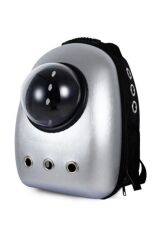 Astronot Kedi Köpek Taşıma Çantası 43x23x29 Cm Gri