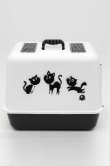 Kapalı Kedi Tuvalet Kabı 54,5 x 39,5 x 39 cm